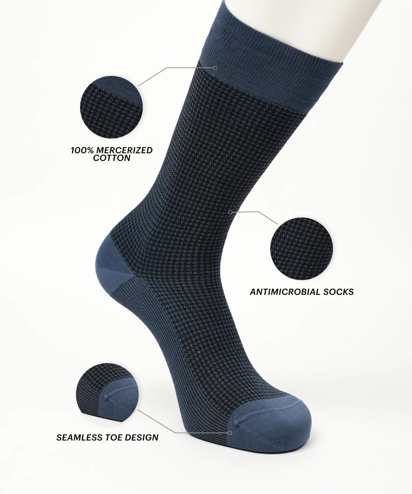 Airforce Blue Houndstooth - Image 2