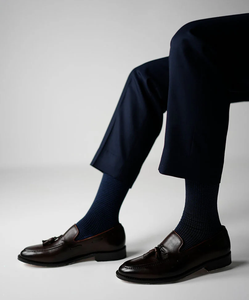 Airforce Blue Houndstooth - Image 6