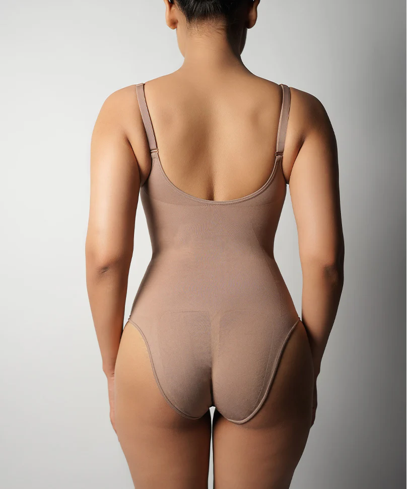 Brief Bodysuit - Brown - Image 3