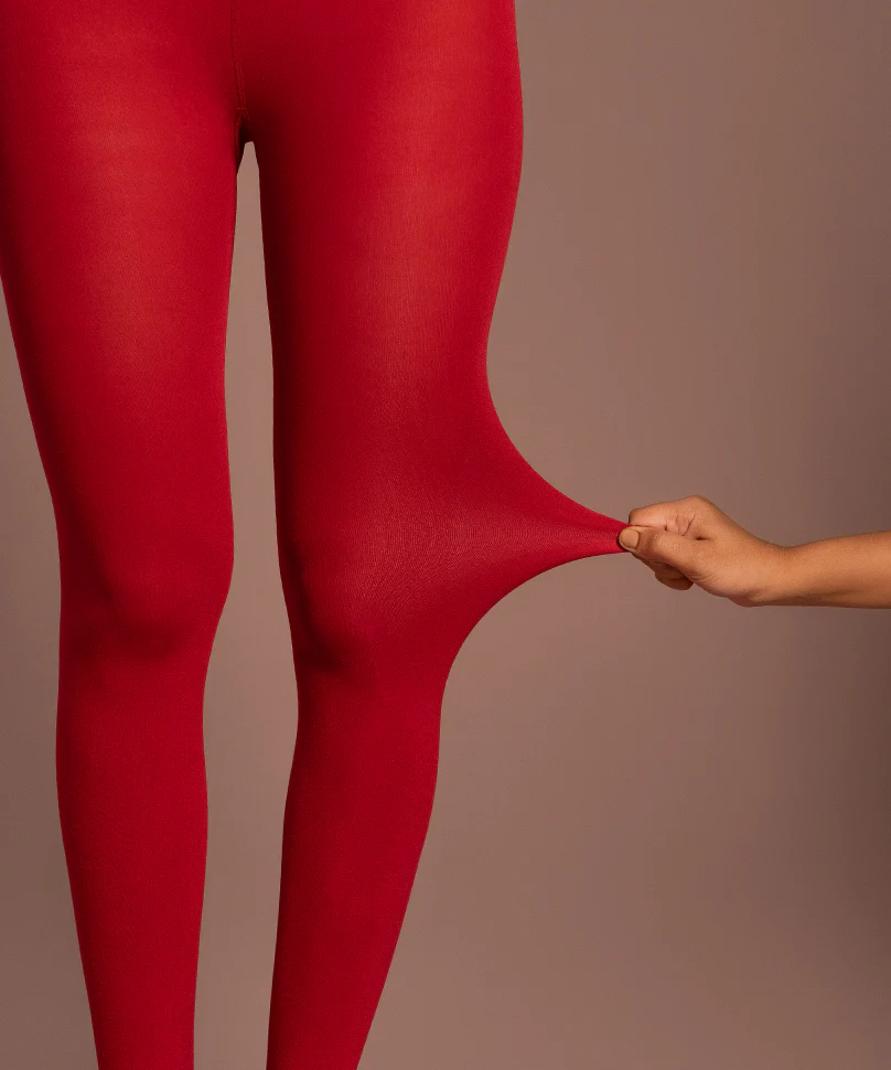 Claret Opaque Stockings - Image 2
