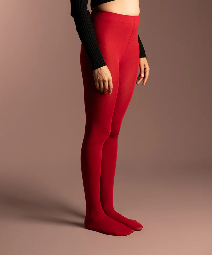 Claret Opaque Stockings - Image 7