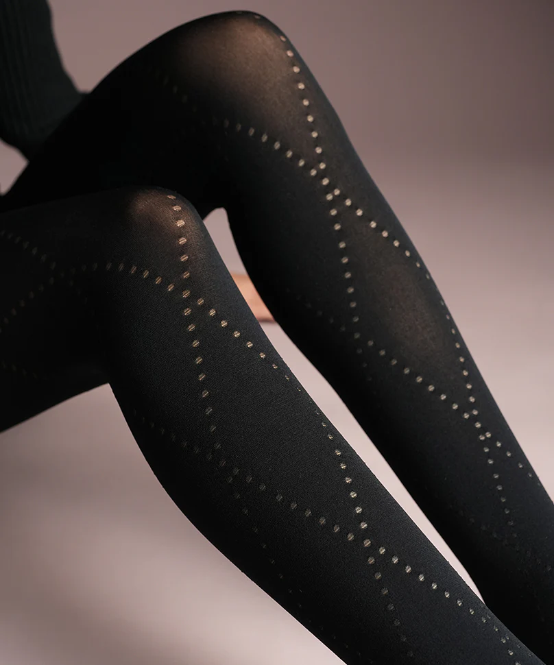 Criss Cross Opaque Stockings