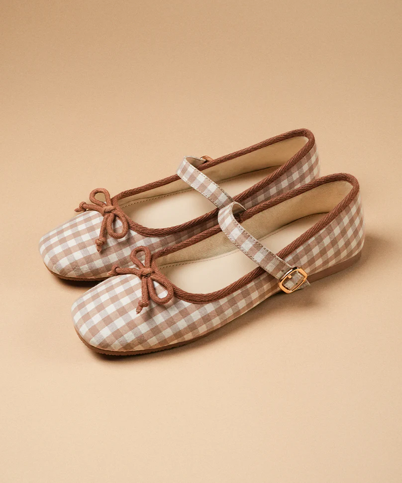 Dorothy Check Beige