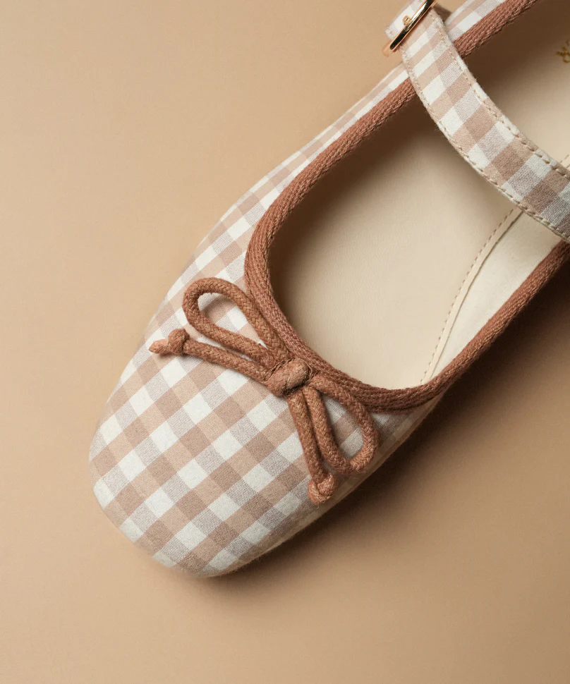 Dorothy Check Beige - Image 3