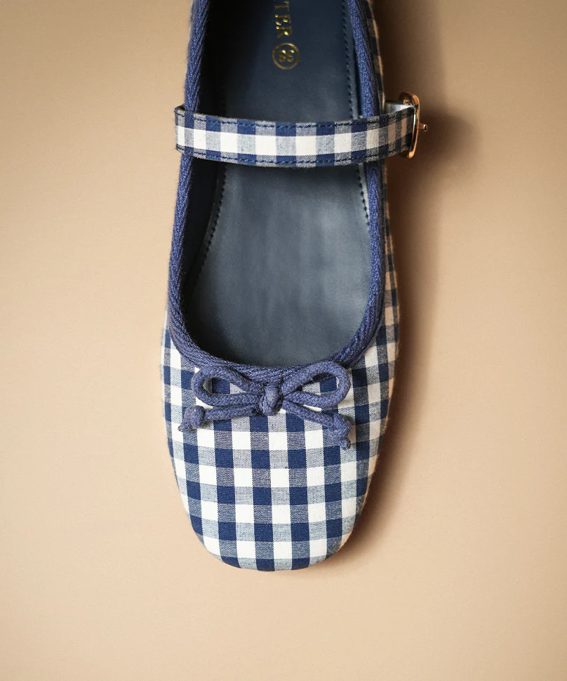 Dorothy Gingham Navy Blue - Image 3