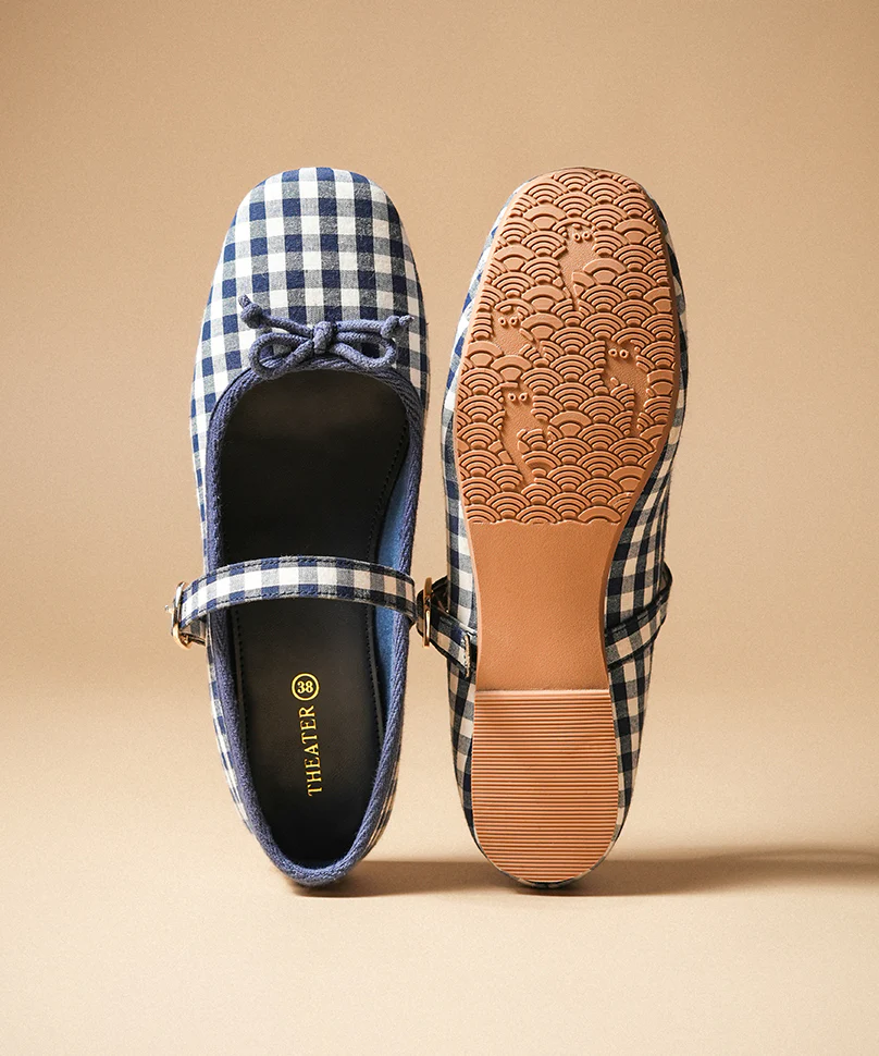 Dorothy Gingham Navy Blue - Image 4