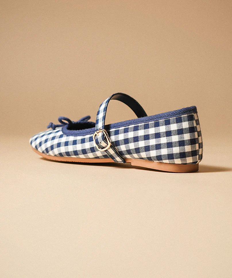 Dorothy Gingham Navy Blue - Image 6