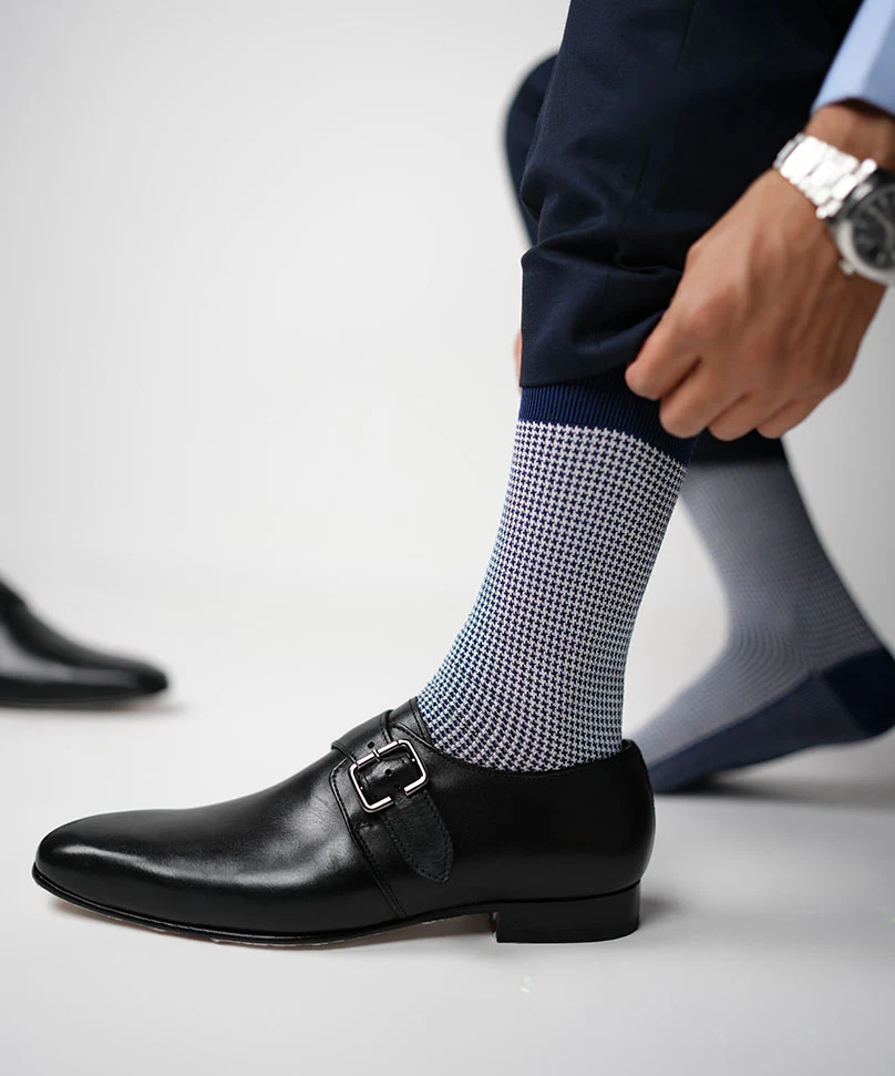 Navy Blue Houndstooth - Image 2