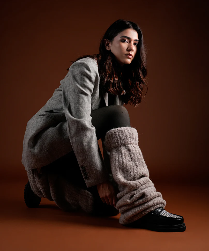 Plush Leg Warmer - Brown - Image 3