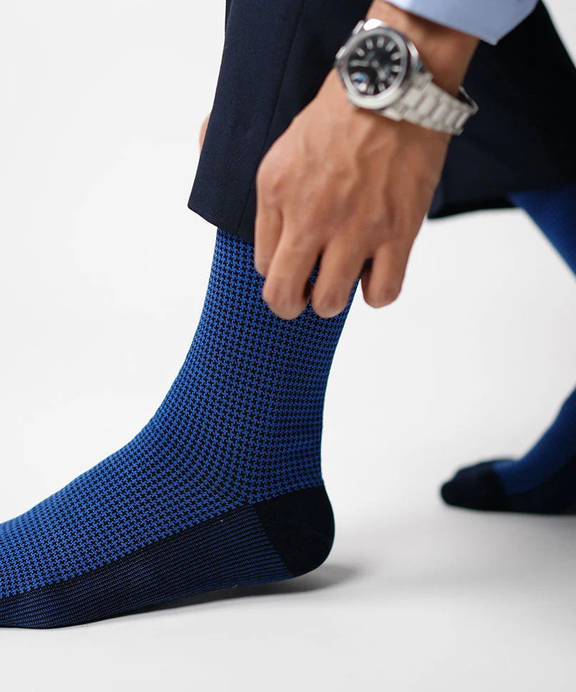 Royal Blue Houndstooth - Image 2