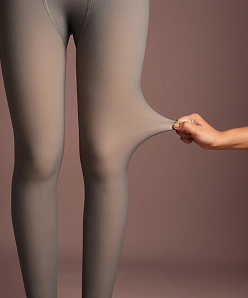 Sheer Fur Stockings Grey - Image 4