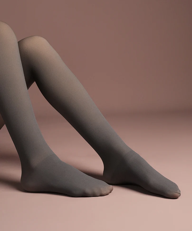 Sheer Fur Stockings Grey - Image 5