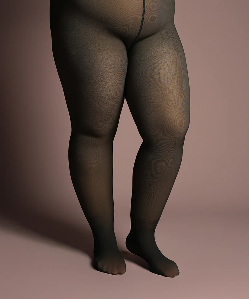 Sheer Fur Stockings Plus - Image 4