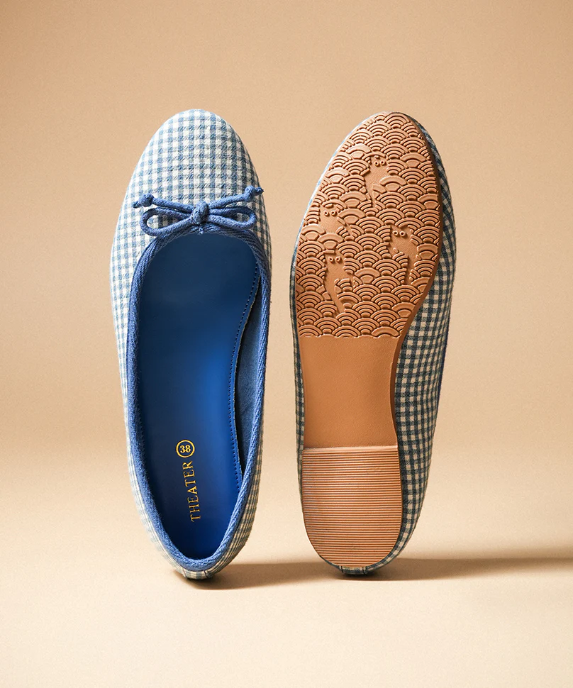 Swans Gingham Blue - Image 4