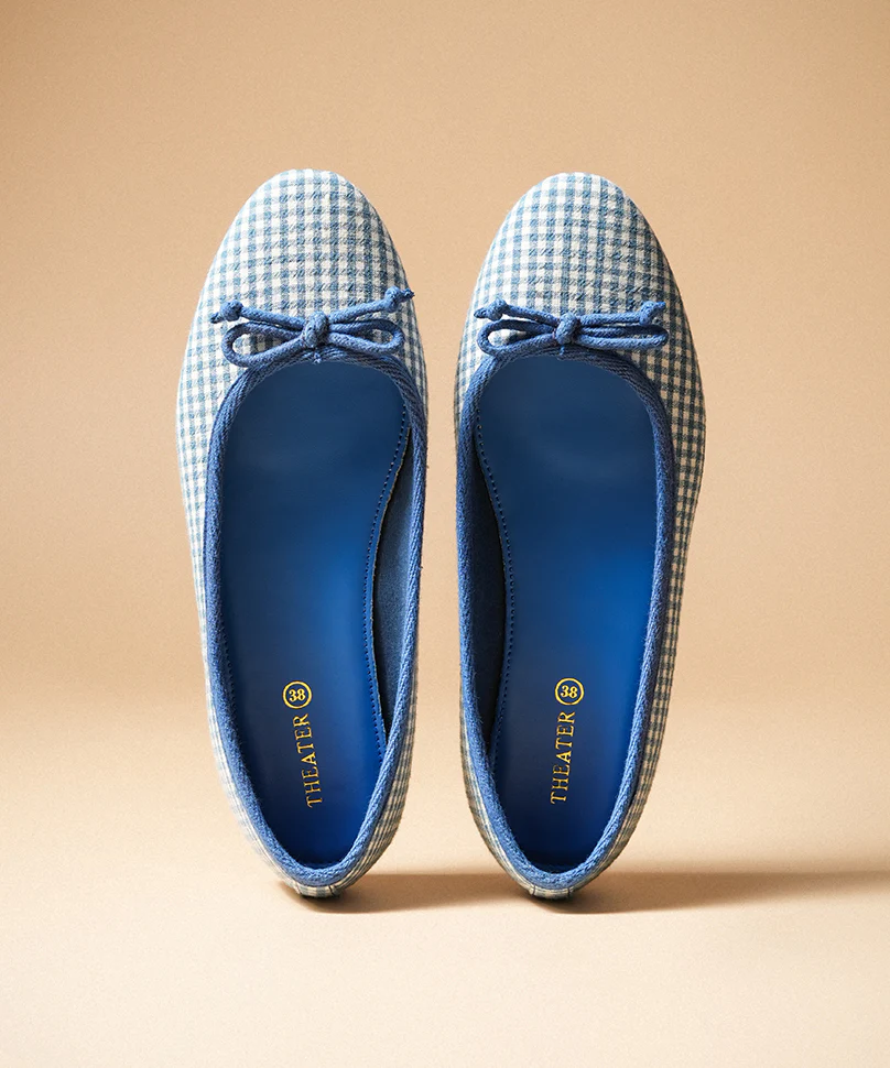 Swans Gingham Blue - Image 6