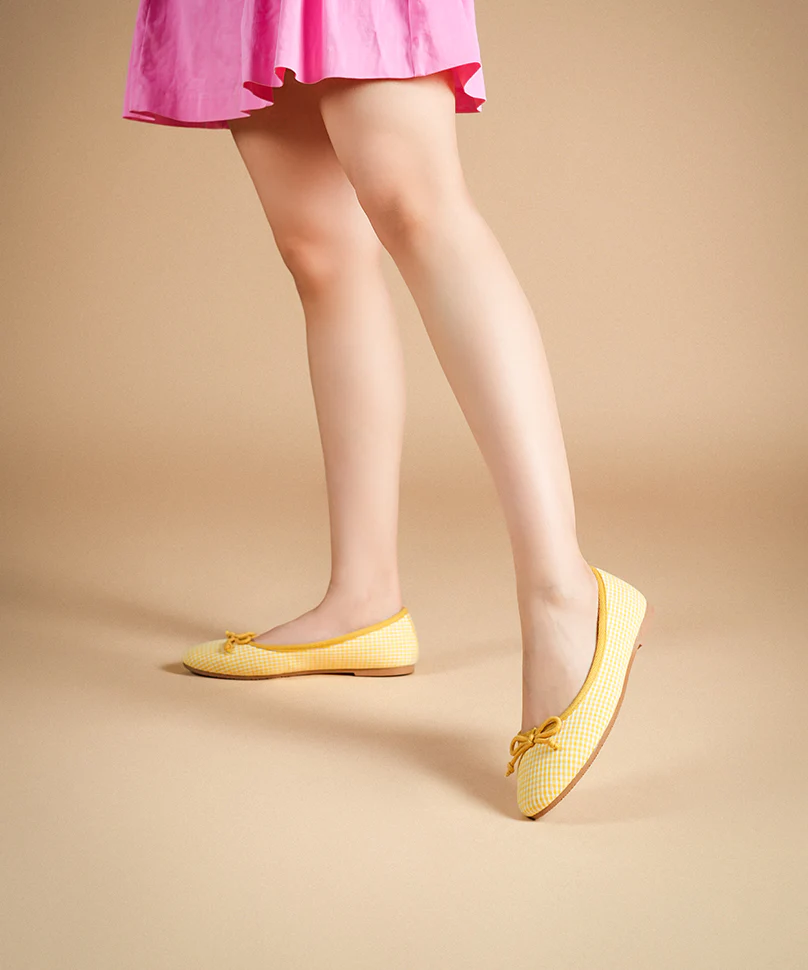 Swans Gingham Yellow - Image 5