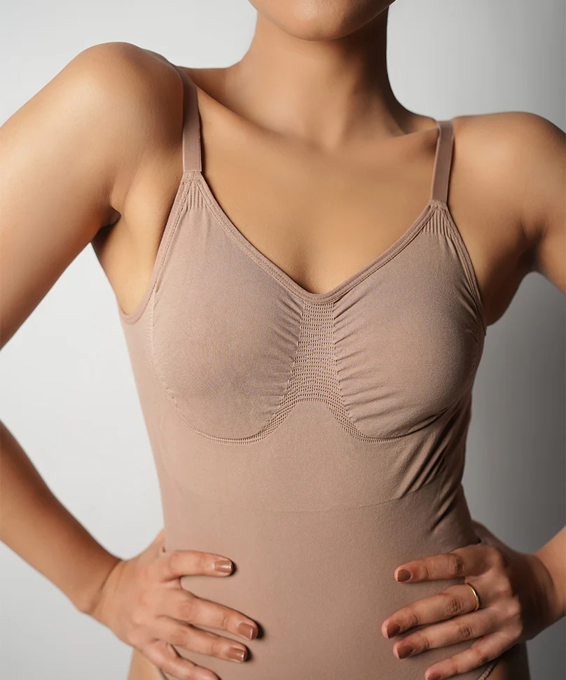 Thong Bodysuit - Brown - Image 2
